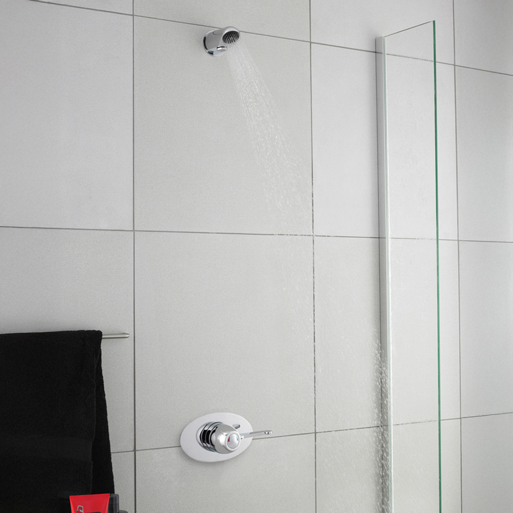 nuie Chrome Sequential Thermostatic Shower Valve Image 2