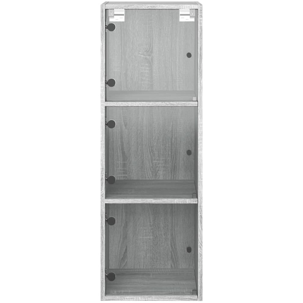 vidaXL 3 Door Grey Sonoma Oak Wall Cabinet Image 5