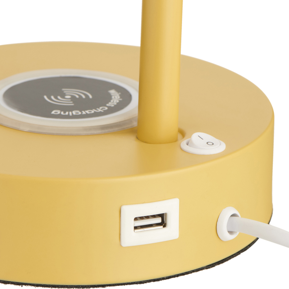 Wilko Ochre Wireless Charger Lamp Image 3