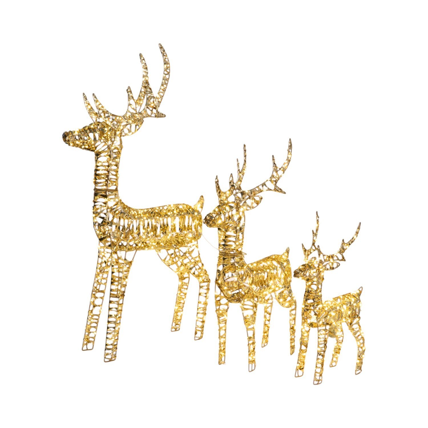 LED Reindeer Family - Gold Image 3