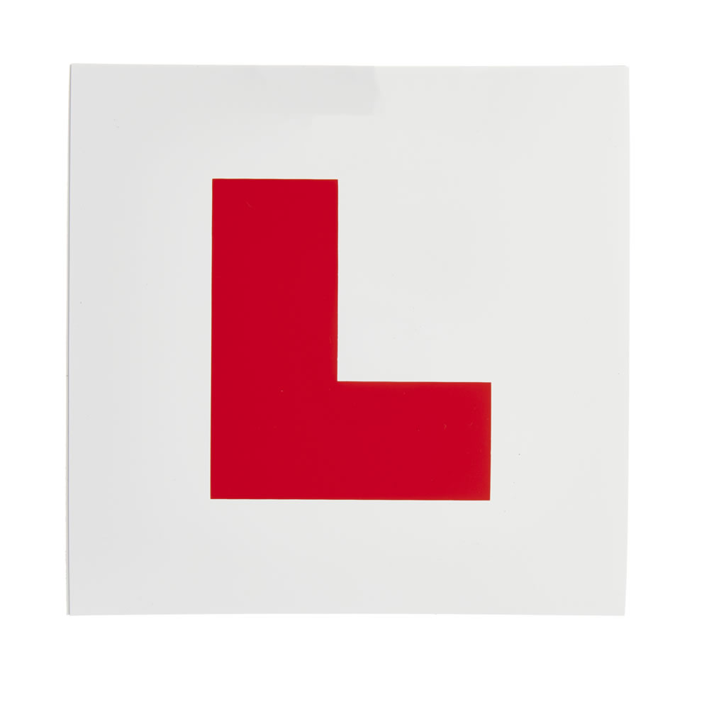 Wilko Magnetic L-Plates 2 pack Image 2