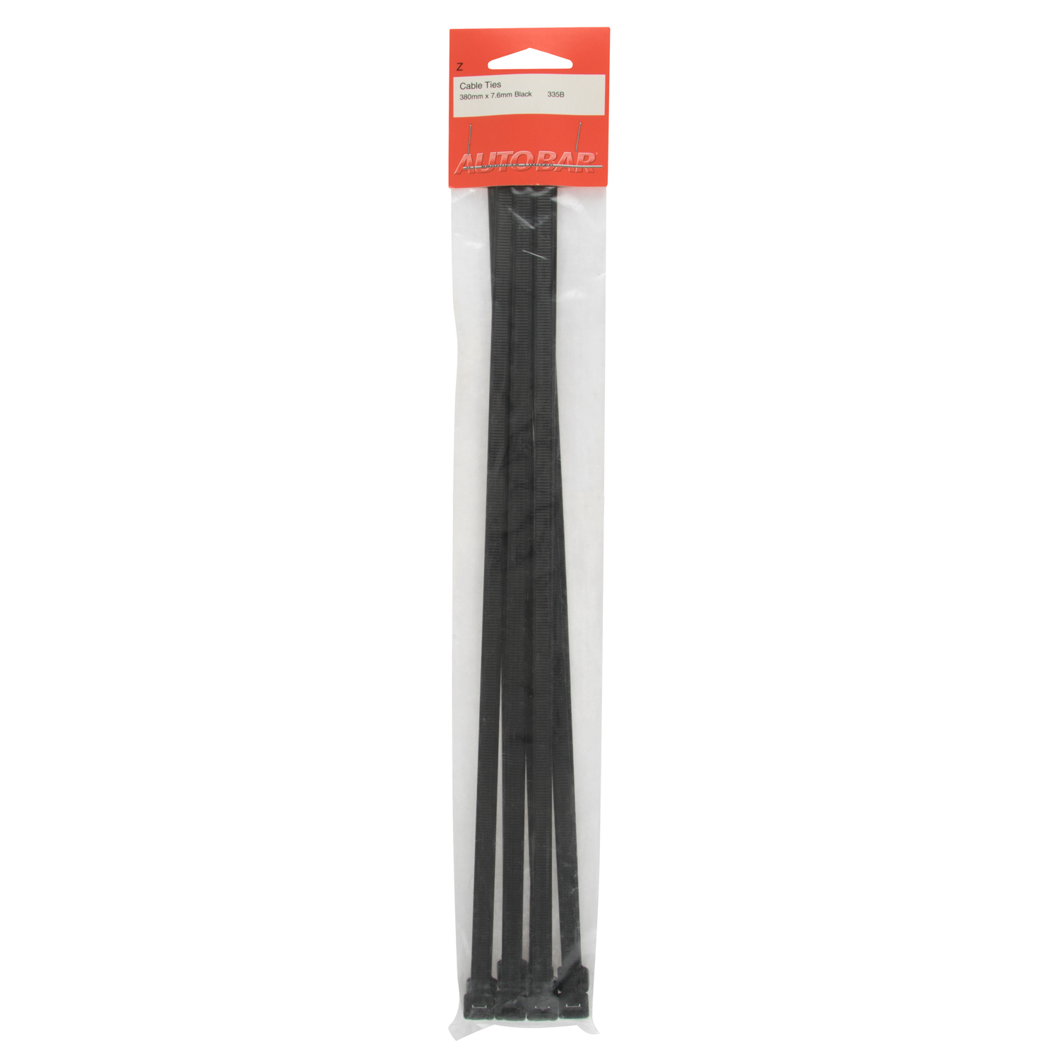 Autobar Black Cable Tie 370 x 7.6mm Image