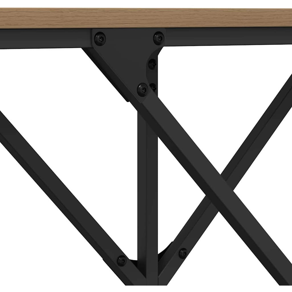 vidaXL Brown Industrial Style Console Table Image 8