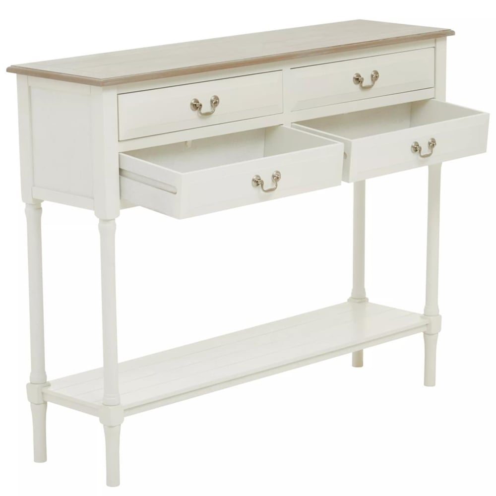 Premier Housewares Heritage 4 Drawer Console Table Image 4