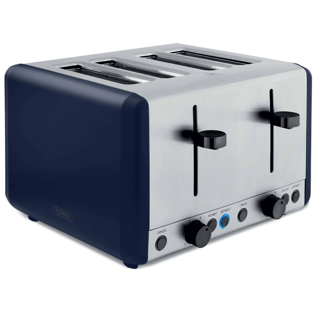 Tower Sera T20086MNB Midnight Blue 4 Slice Toaster Image 1