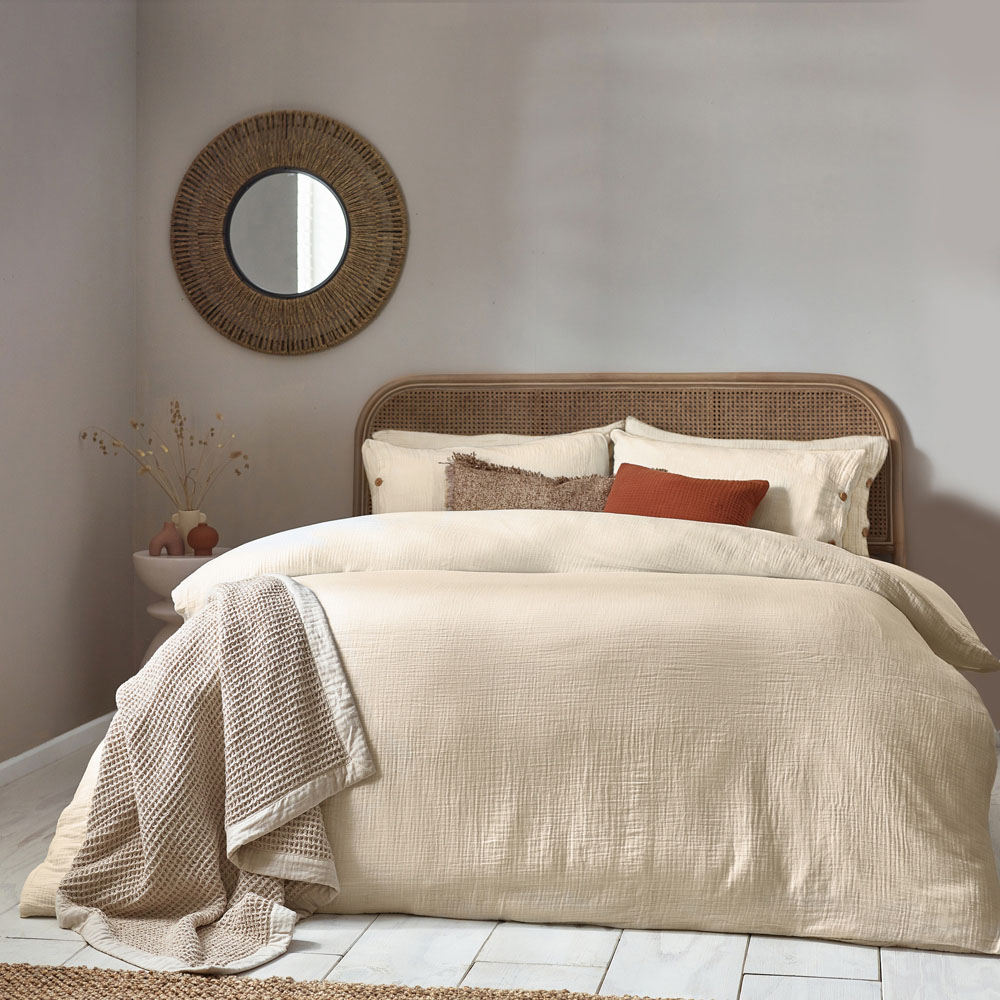 Yard Lark Double Natural Muslin Cotton Duvet Set Image 1