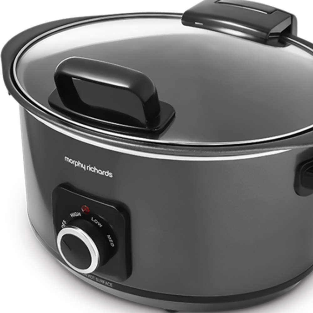Morphy Richards 638208 Sear and Stew Hinged Lid Black 6.5L Slow Cooker Image 3