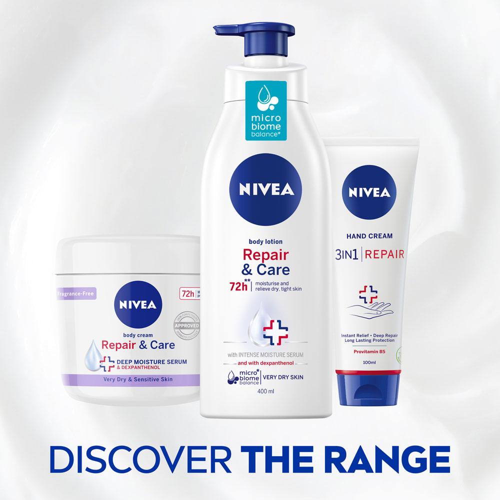 Nivea Repair and Care FragranceFree Body Lotion 400ml Wilko