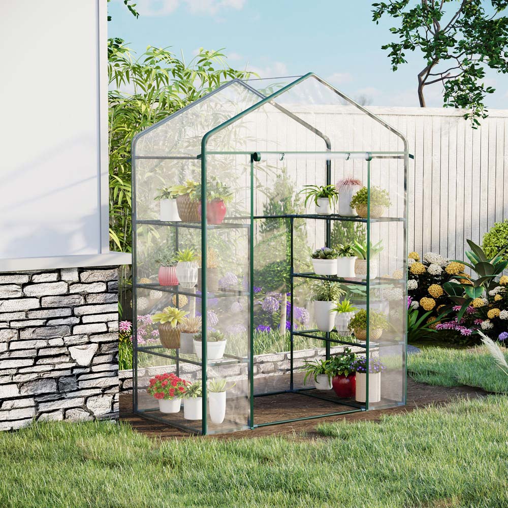 Outsunny PVC Steel 3 x 4ft Greenhouse Image 2