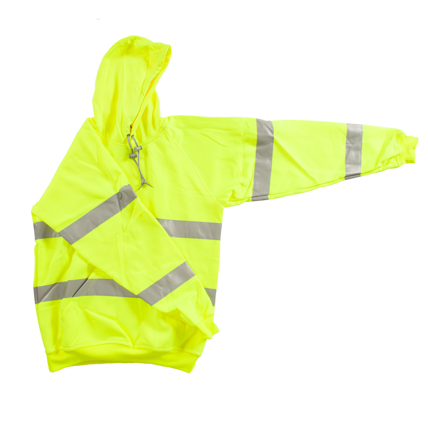 Portwest Clothing Yellow XL High Visibility Hooded Jacket Image 2