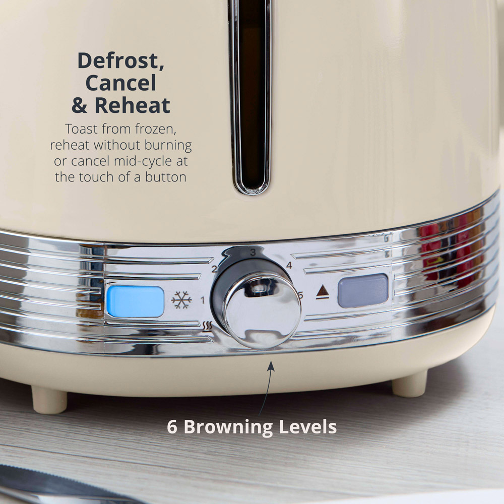 Swan Retro Revive Cream 2 Slice Toaster Image 5