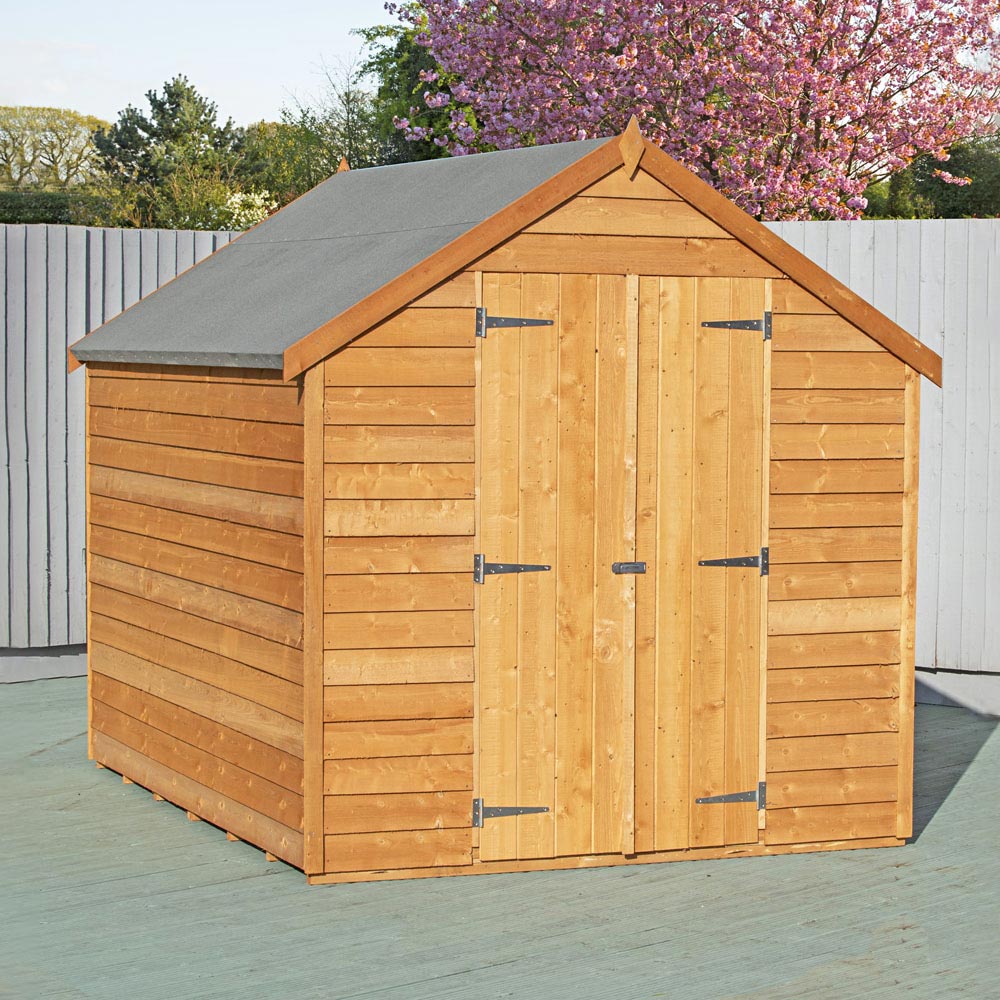 Shire 6 x 8ft Double Door Overlap Apex Shed Image 2