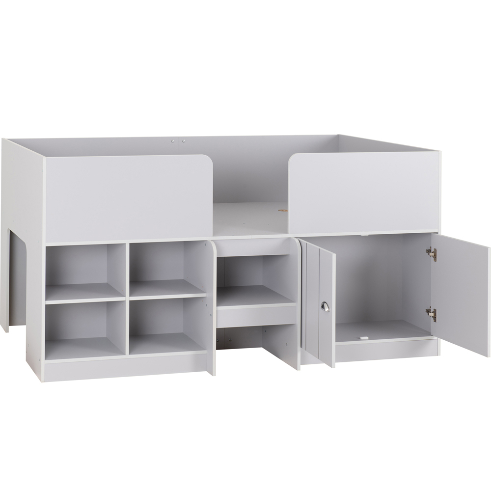 Seconique Orlando Single Dove Grey Low Sleeper Bed Image 4