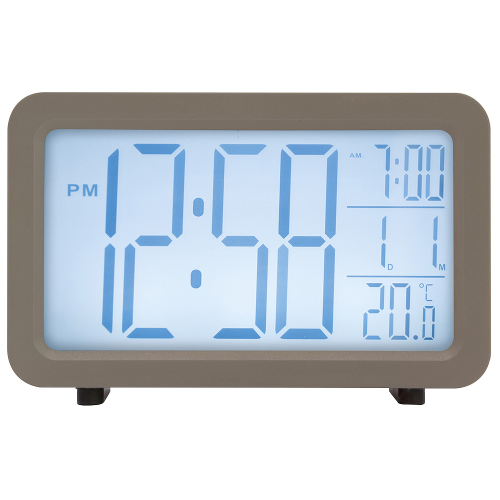 Acctim Grey Harley LCD Alarm Clock Image 1