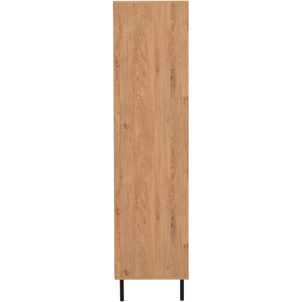 Seconique Leon 3 Door 2 Drawer Medium Oak Effect Wardrobe Image 5