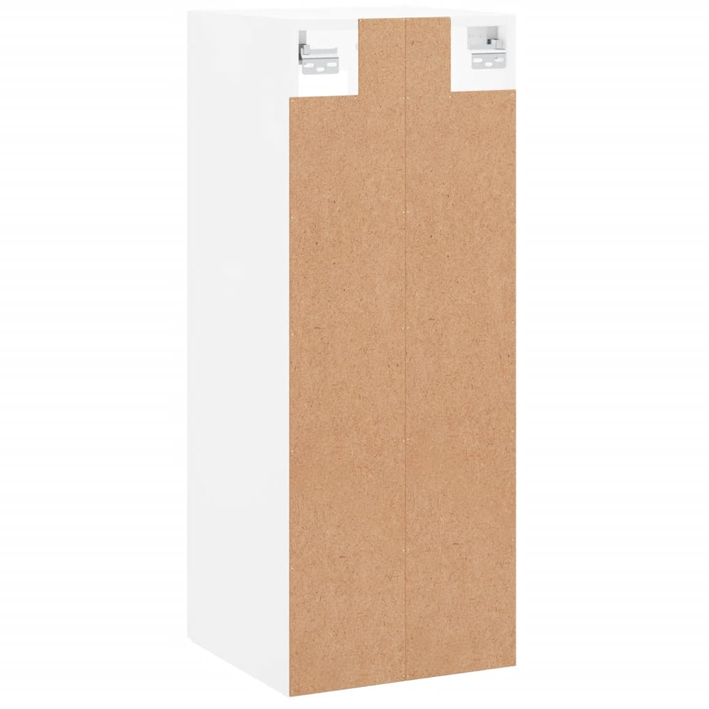 vidaXL Single Door 3 Shelf White Wall Mounted Cabinet Image 9