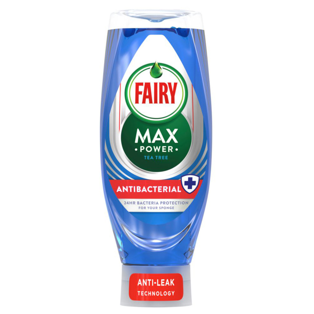Fairy Max Power Antibacterial Washing Up Liquid 640ml Image 1