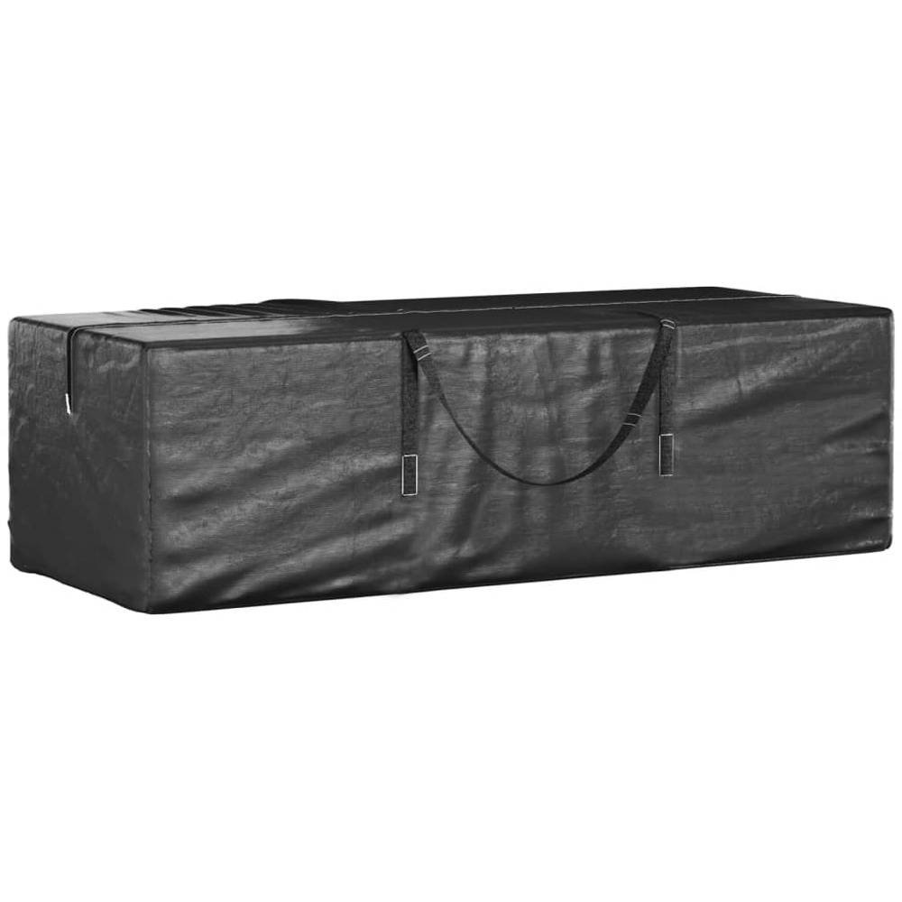 Walplus Black Polyethylene Garden Cushion Storage Bag 55 x 40 x 135cm 2 Pack Image 2