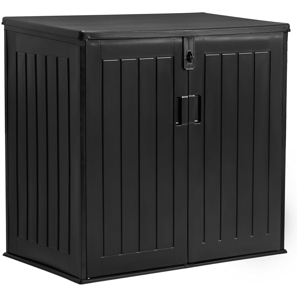 Garden Gear 775L Dark Brown Wood Effect Garden Storage Box Image 1