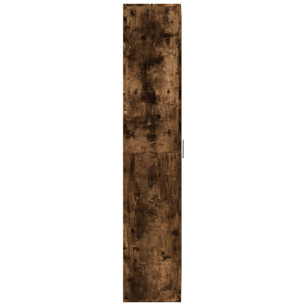 vidaXL 2 Door Smoked Oak High Cabinet Image 4
