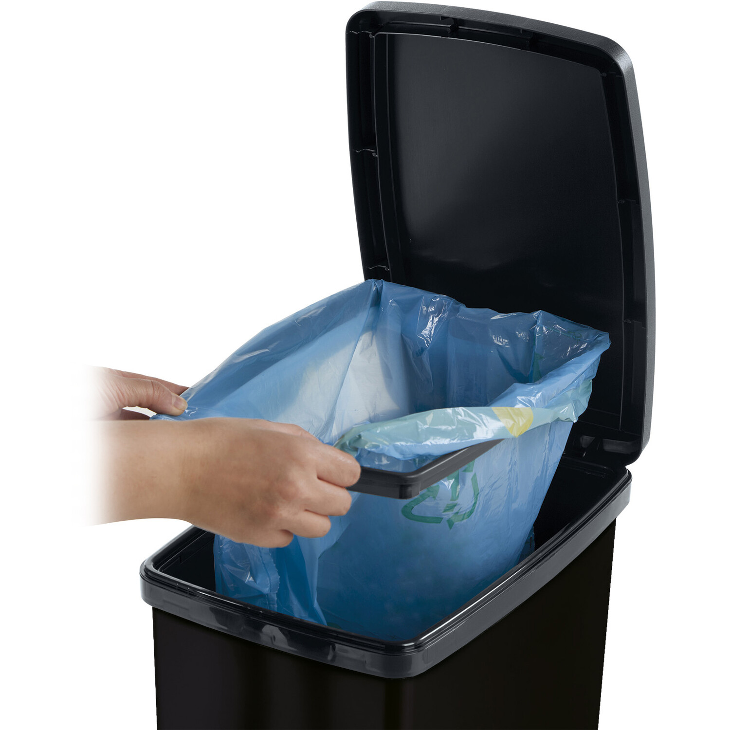 Moda Slim Pedal Bin 40L - Black Image 3