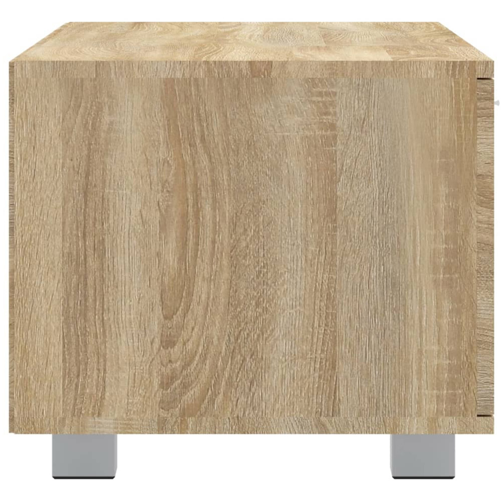 vidaXL 2 Door 2 Open Shelf Sonoma Oak TV Cabinet with Handles Image 6