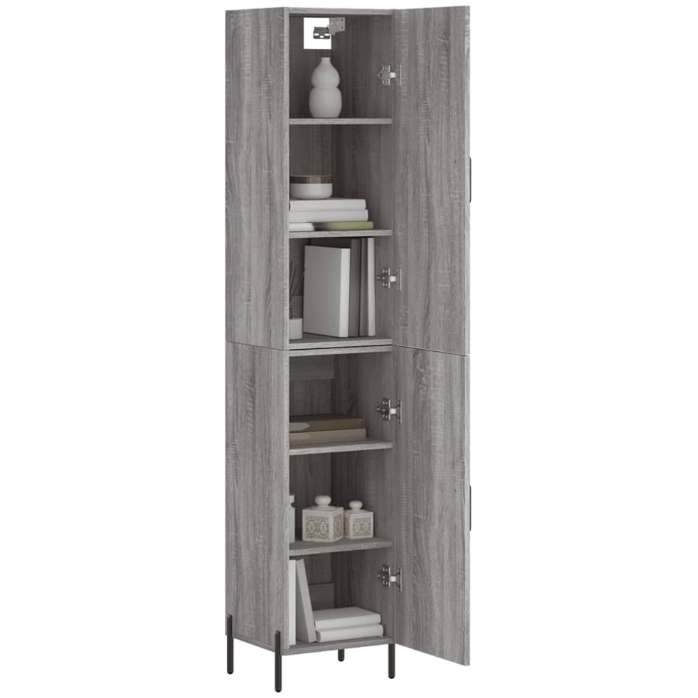 vidaXL 2 Door Grey Sonoma Highboard Image 3