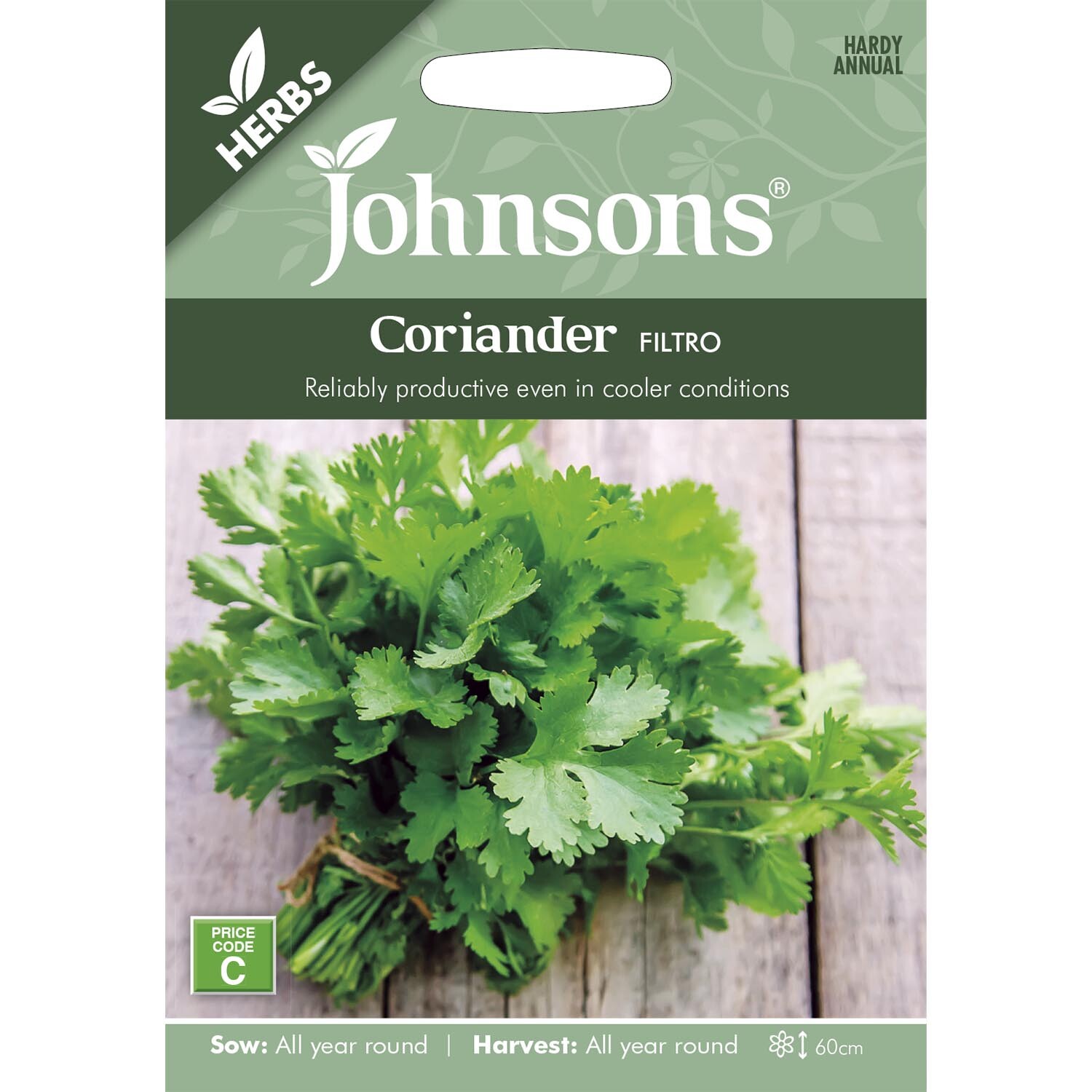 Johnsons Coriander Filtro Herb Seeds Image 2
