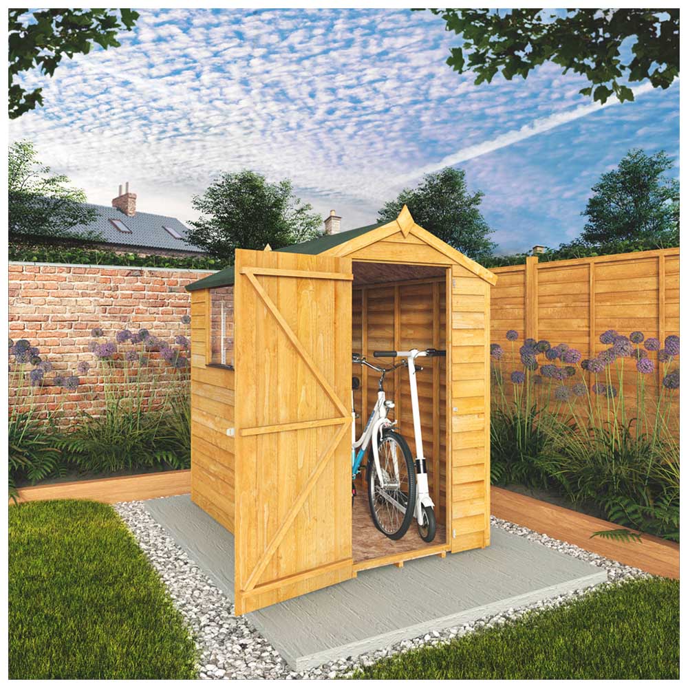Mercia 6 x 4ft Overlap Apex Shed with Window Image 2
