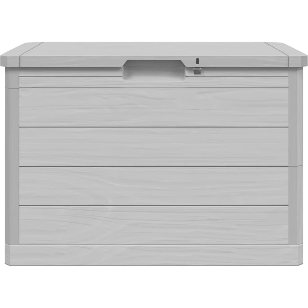 Walplus Grey Polypropylene Wood Texture Garden Cushion Box 53 x 77.5 x 44.5cm Image 3