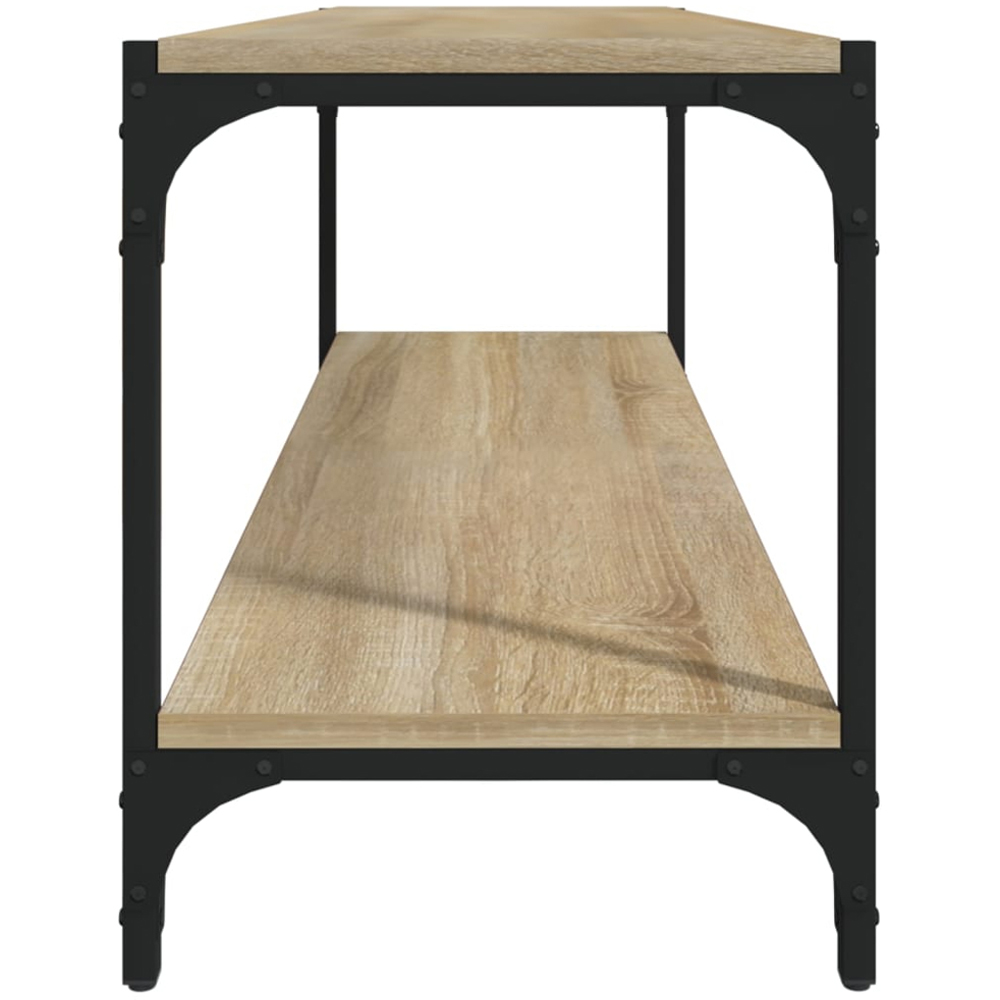 vidaXL Single Shelf Sonoma Oak Industrial Style TV Cabinet Image 6