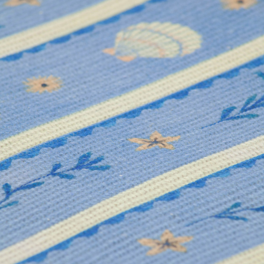 furn. Blue Sea Shells Indoor and Outdoor Placemats 36 x 36cm Image 3