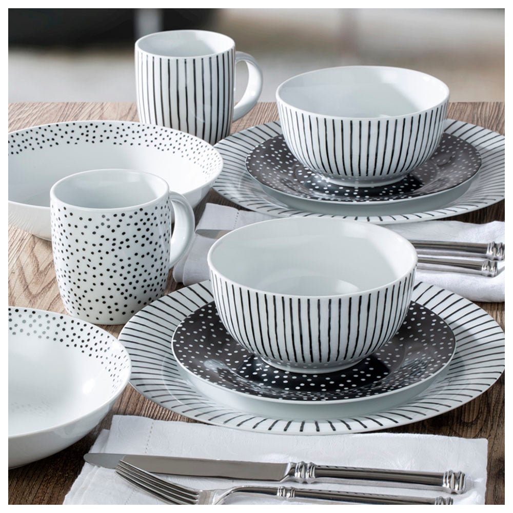 Waterside Betsy Black 20 Piece Dinner Set Image 2