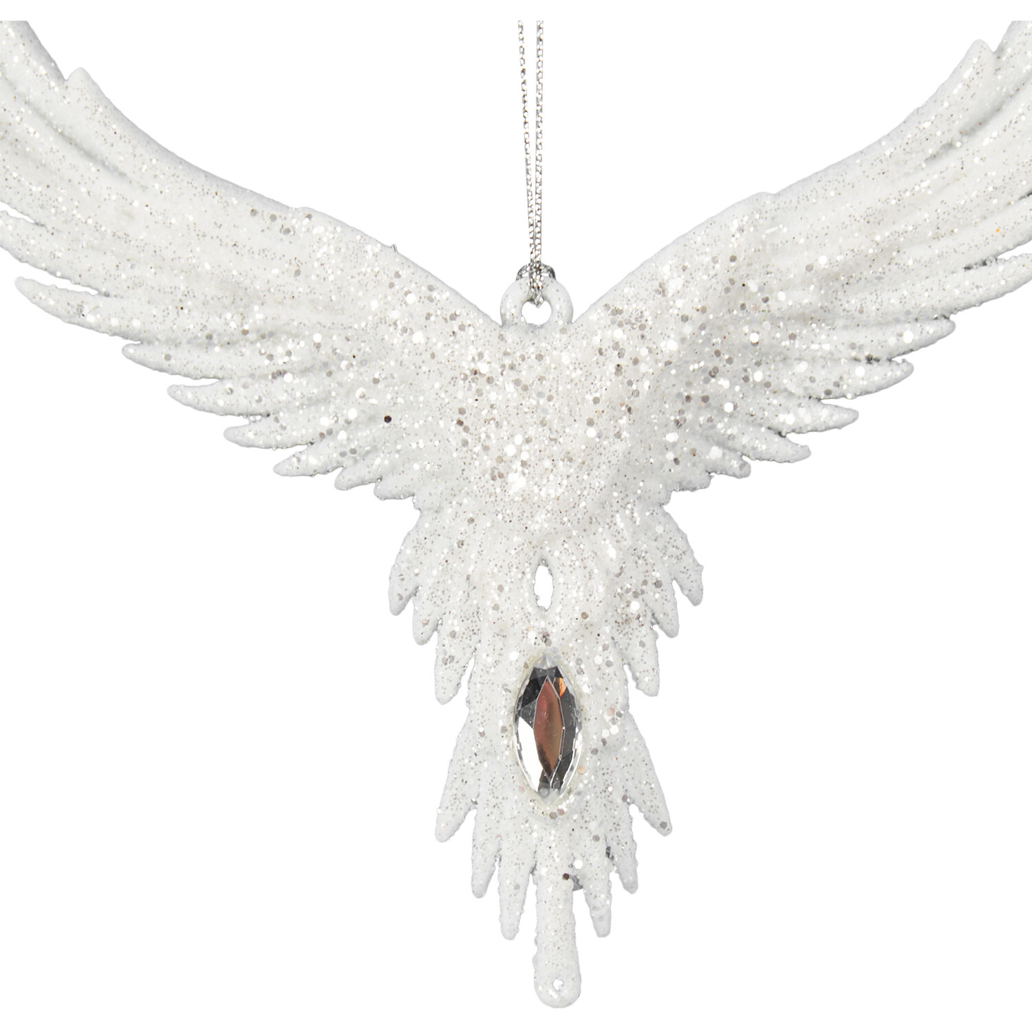 Glitter Angel Wings White - White Image 2