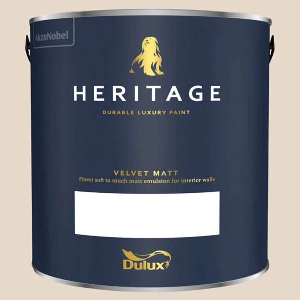 Dulux Heritage Walls and Ceilings York White Velvet Matt Emulsion Paint 2.5L Image 2