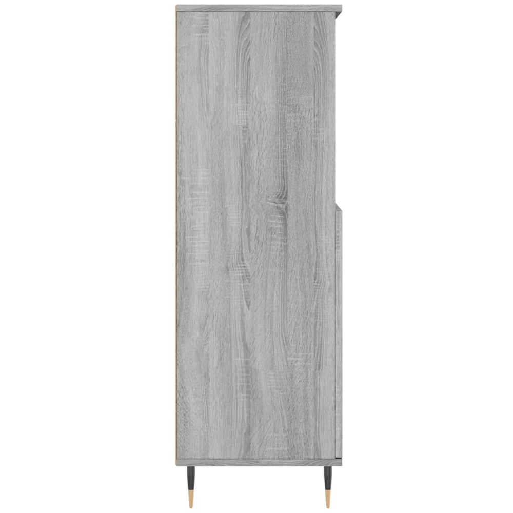 vidaXL 2 Door 2 Shelf Grey Sonoma Highboard Image 7