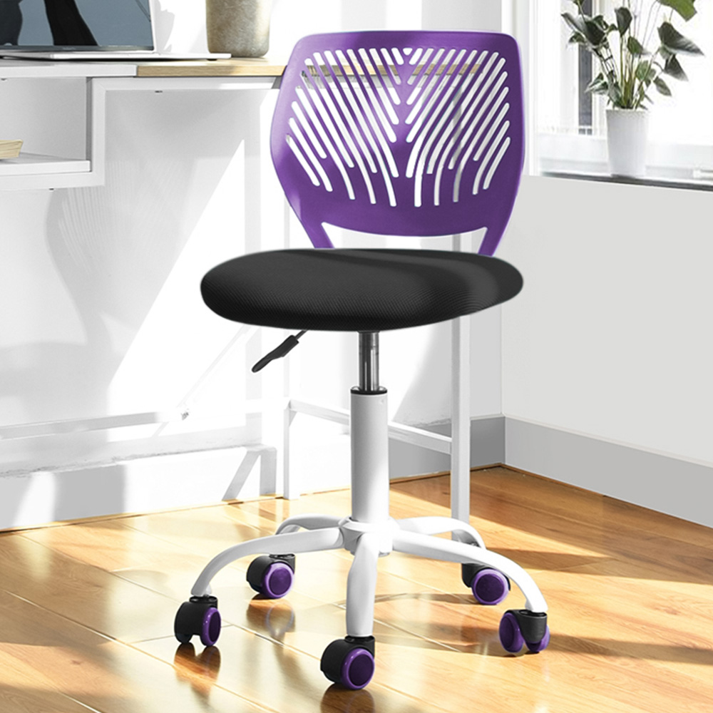 Core Products Loft Purple and Black Compact Study Chair Image 1