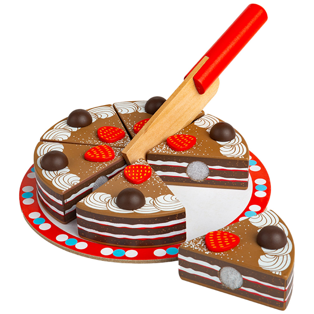 Bigjigs Toys Wooden Chocolate Cake Multicolour Image 3