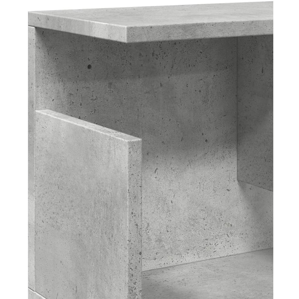vidaXL 4 Shelf Concrete Grey Wall Cabinet Image 6