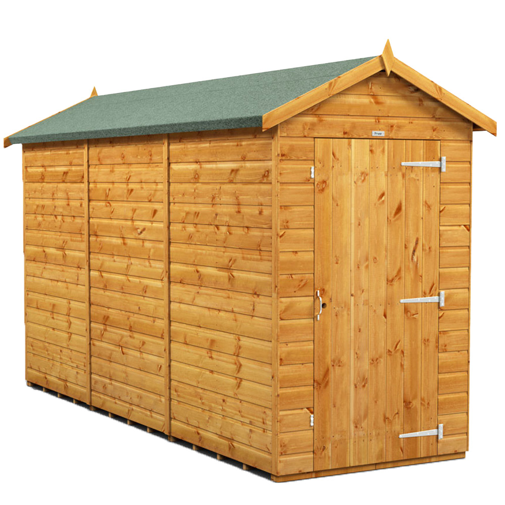 Power Sheds 12 x 4ft Apex Wooden Shed Image 1