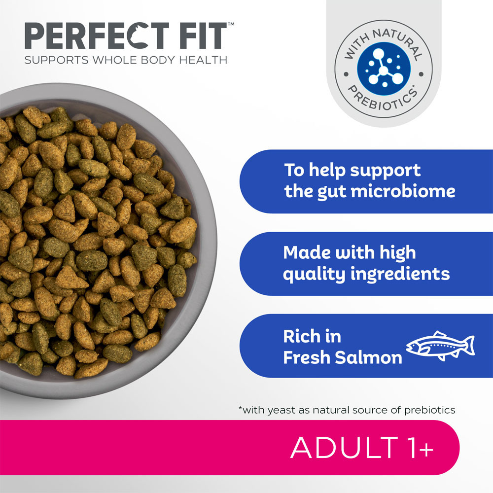 Perfect Fit Advanced Nutrition Salmon Adult Dry Cat Food 750g Image 5