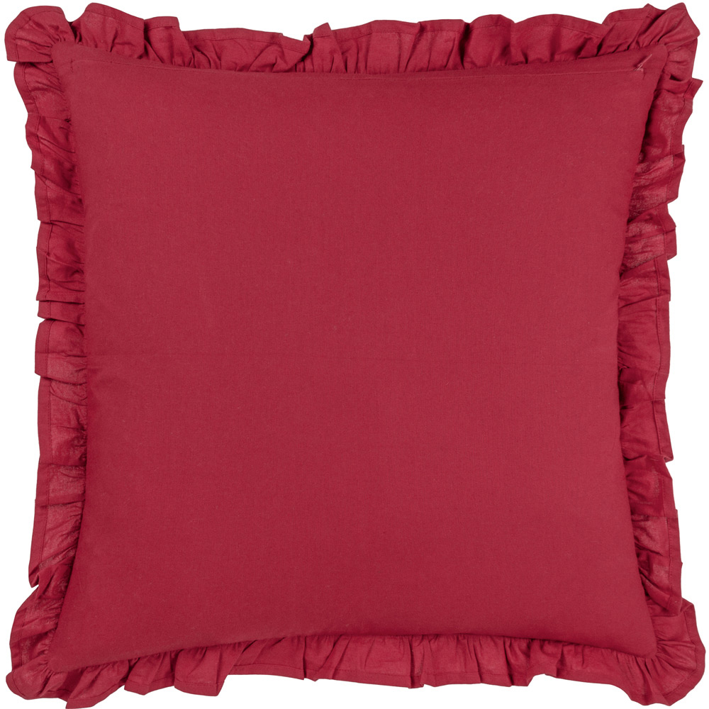 Paoletti Montrose Red Current Floral Cushion Image 3