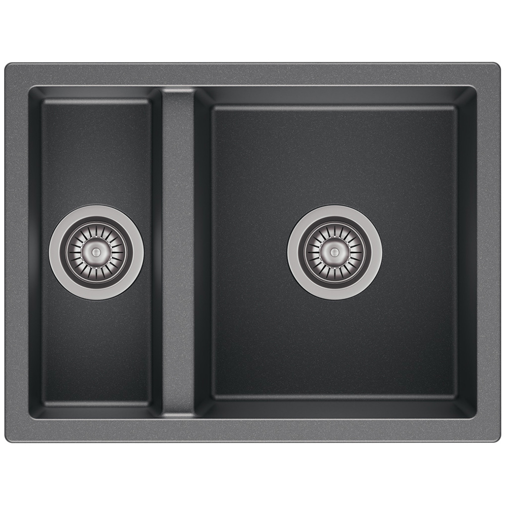 Reginox Toulon 1.5 GS Grey Silvery 1.5 Bowl Granite Sink 460 x 600mm Image 1