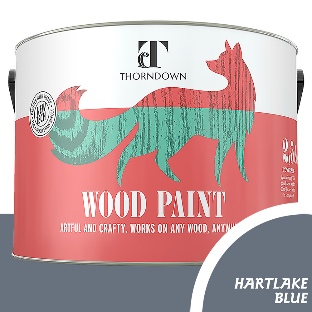 Thorndown Hartlake Blue Satin Wood Paint 2.5L Image 3