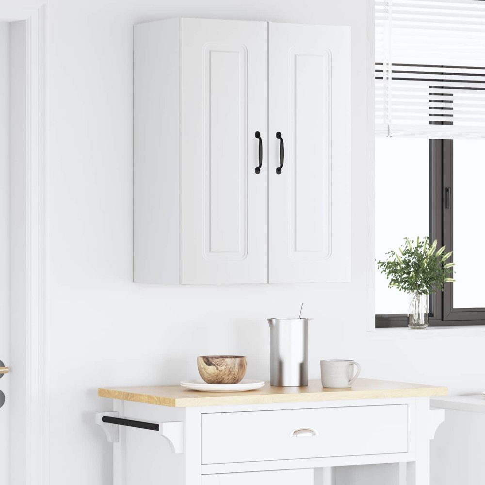 vidaXL Kalmar 2 Door White Wall Kitchen Cabinet Image 9