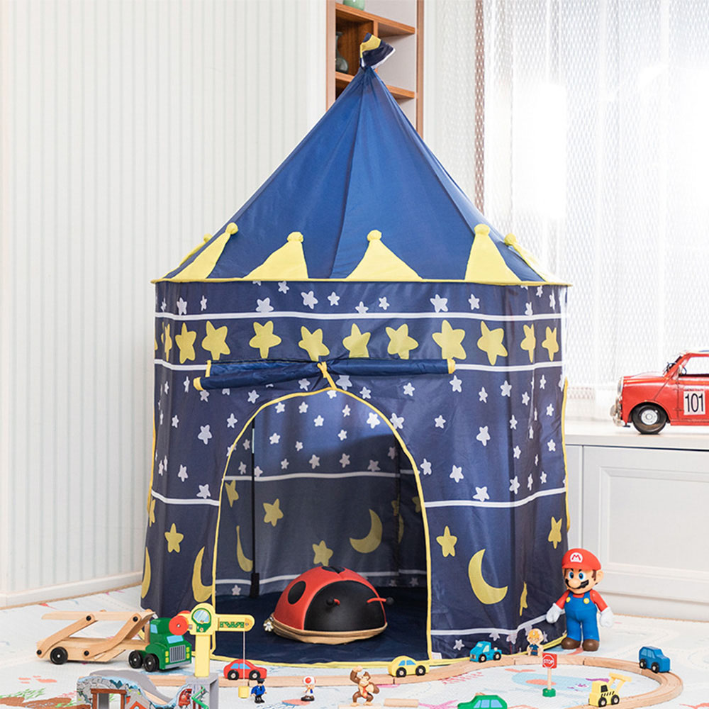 Living and Home Star and Moon Kids Playhouse Blue Image 2