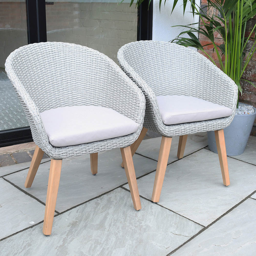 Royalcraft Lune Sol 6 Seater Round Concrete Dining Set Image 6