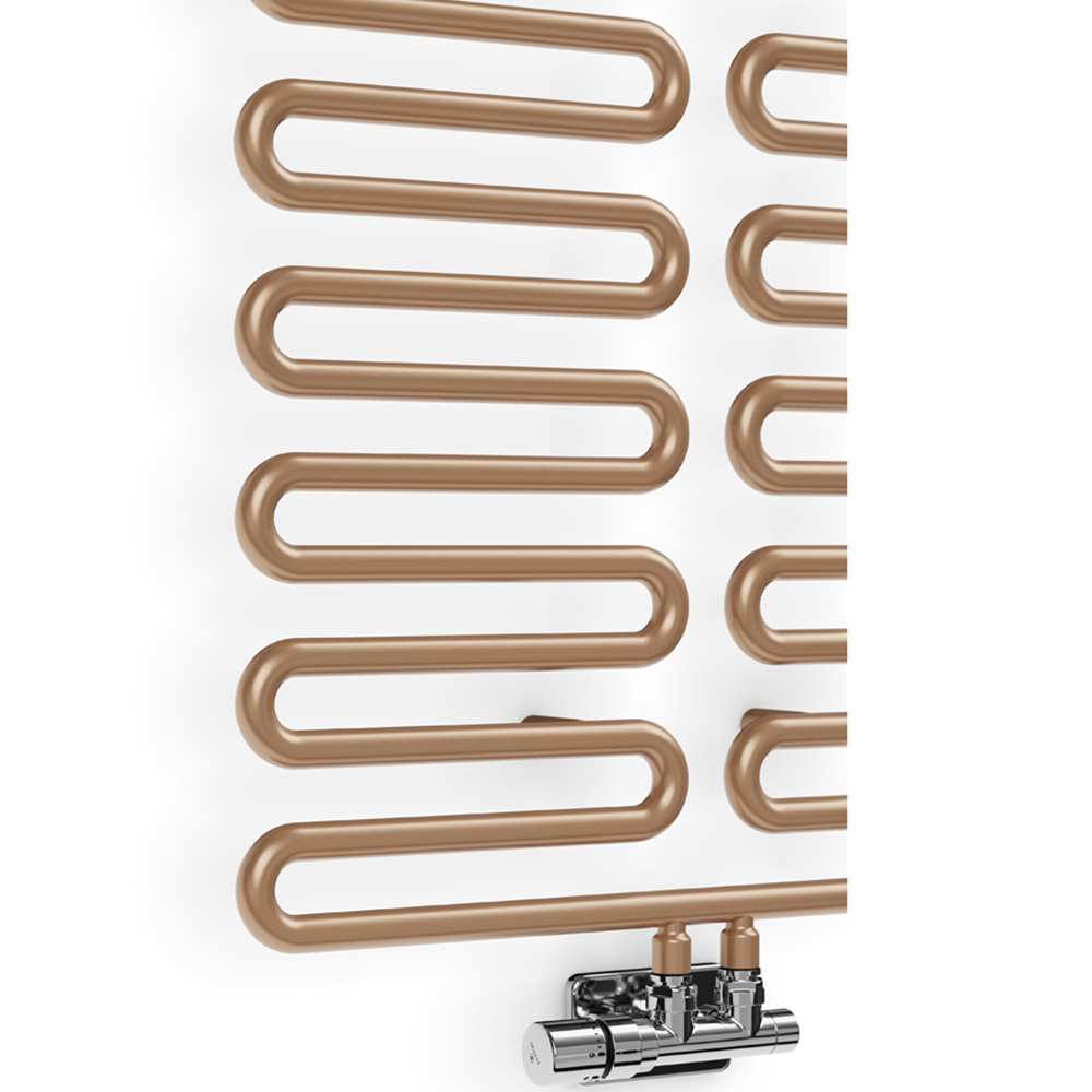 Terma Swale Bright Copper Heated Towel Rail 1746 BTU 1244 x 465mm Image 5