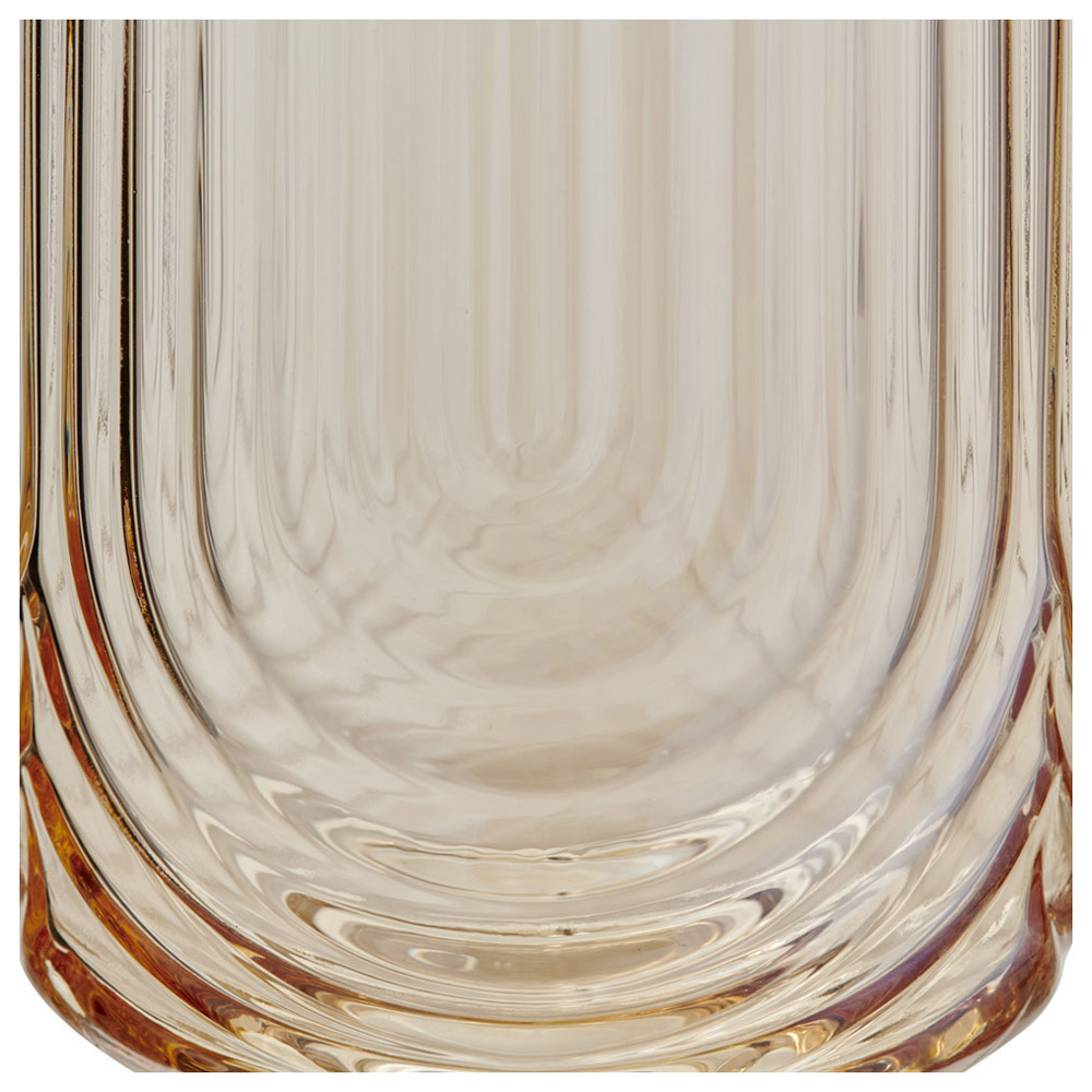 Wilko Ribbed Arch Glass Tumbler 400ml Image 3