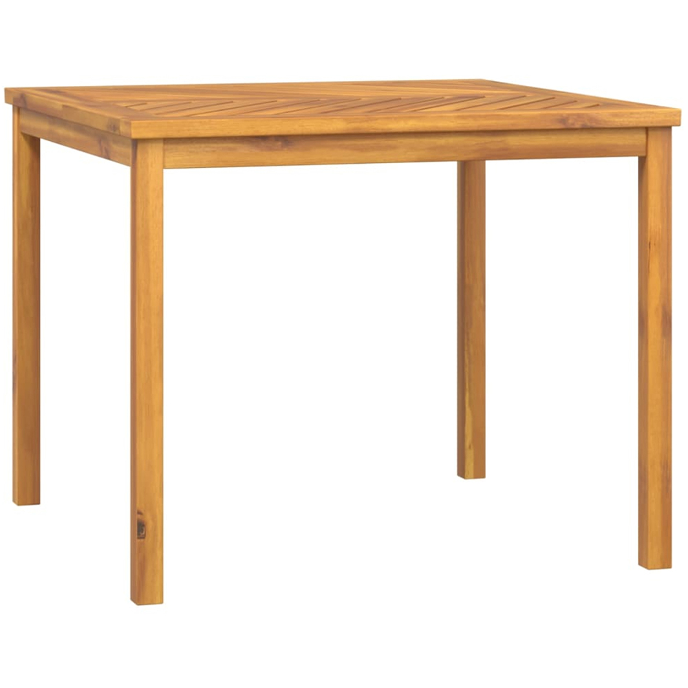 vidaXL 4 Seater Brown Wooden Garden Dining Table Image 2